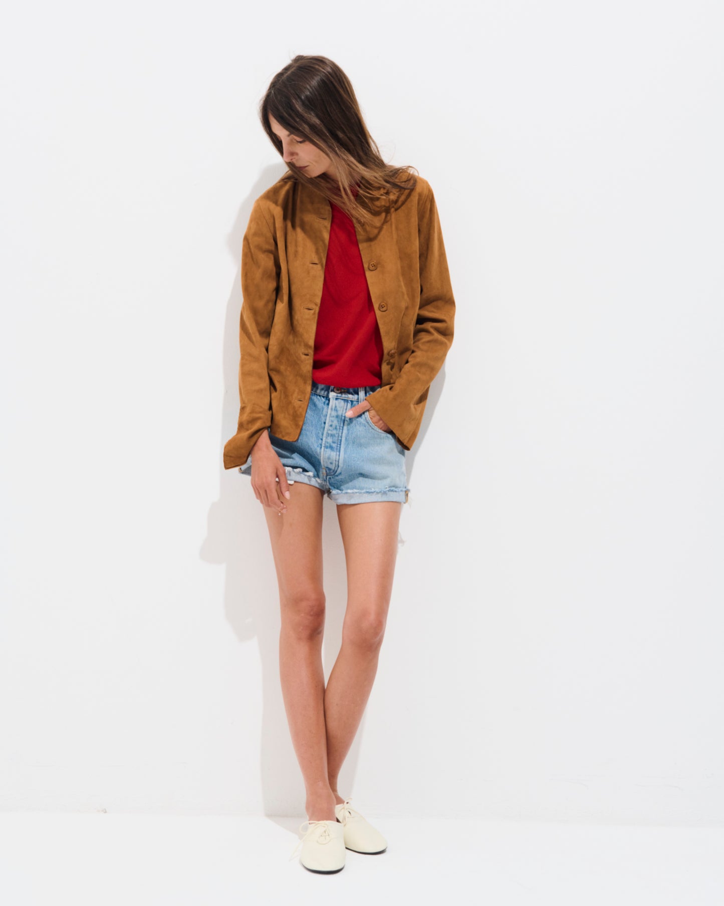 Emanuelle Tissue Suede Jacket