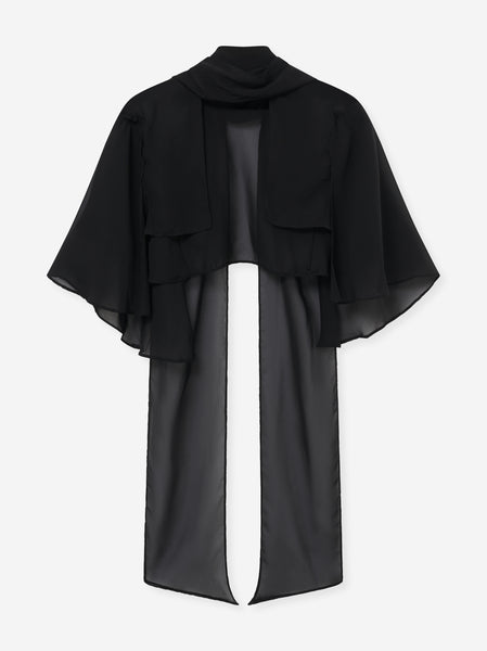 Chloe Chiffon Cape – All Three