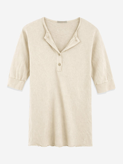 Gaia Tissue Cotton Henley