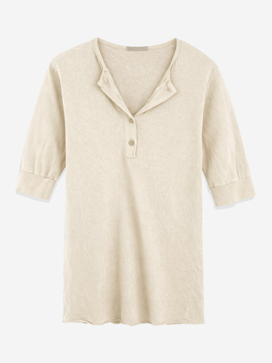 Gaia Tissue Cotton Henley