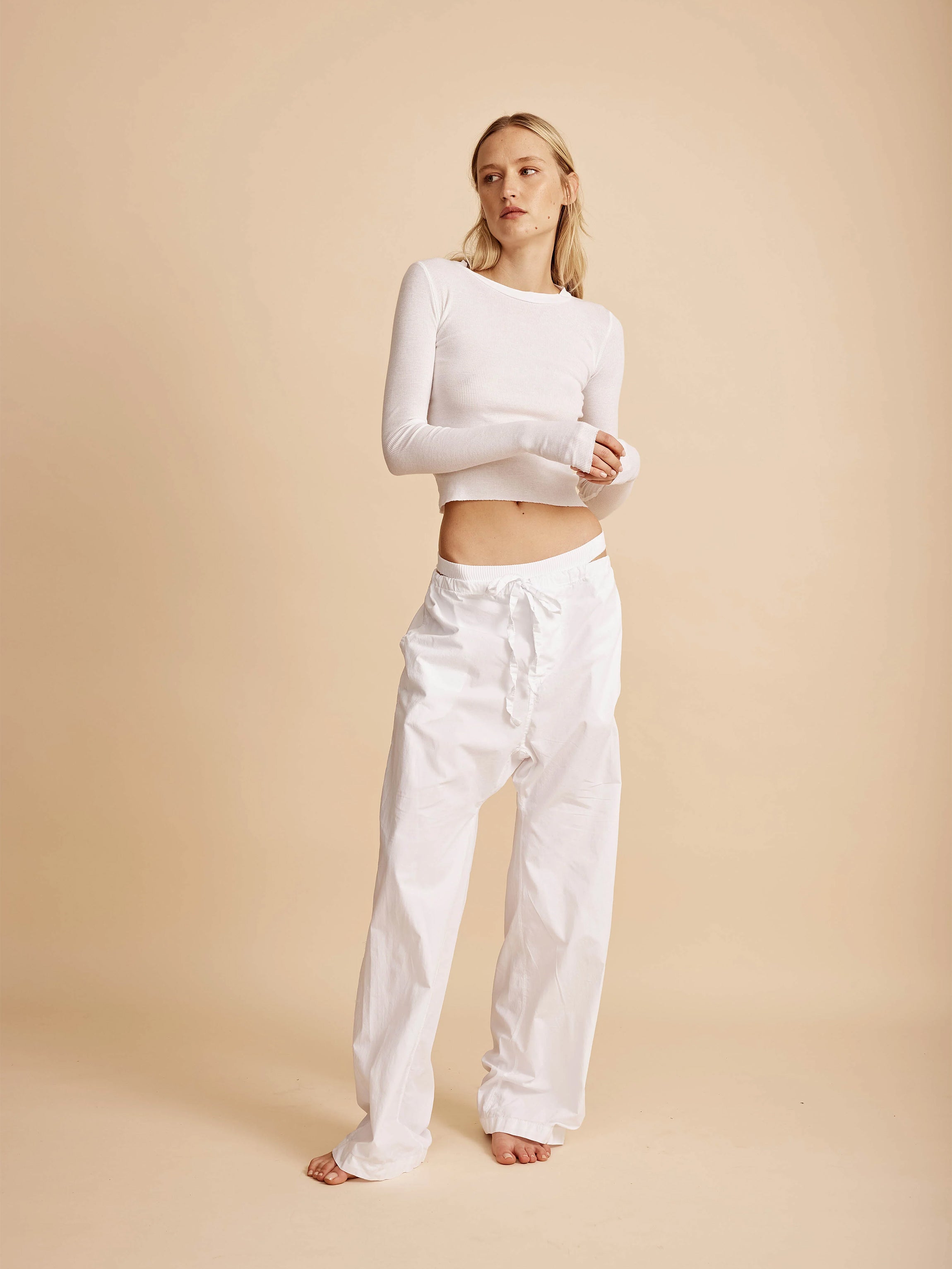 【新品】Trois Logo Bicolor Rib Knit Set Trois Logo Bicolor Rib Knit Set