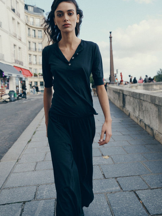 Gaia Tissue Cotton Henley