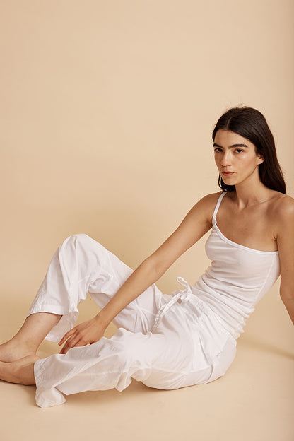 Linda One Shoulder Tank in Rib